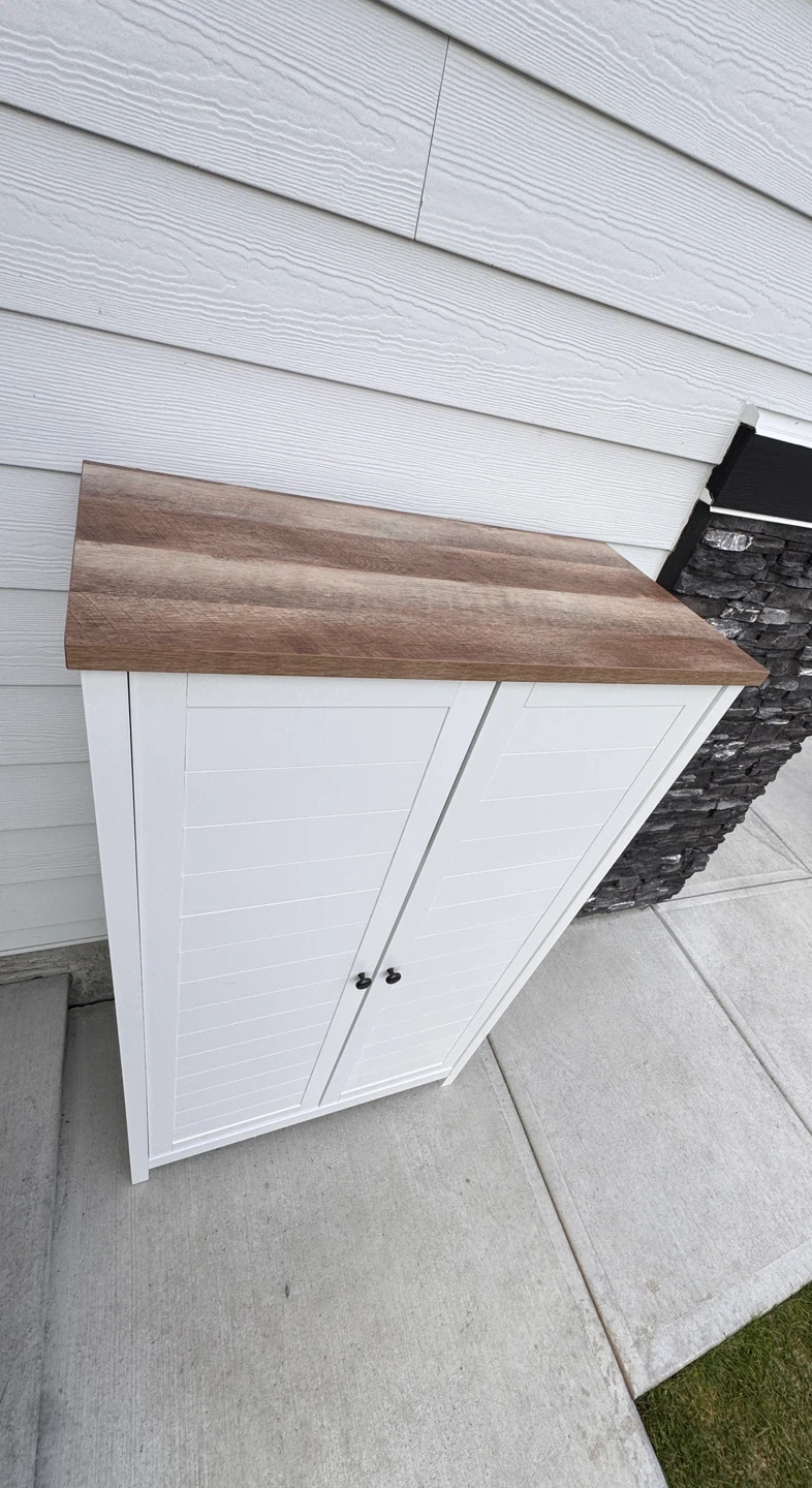 White cabinet with adjustable boards - photo 3