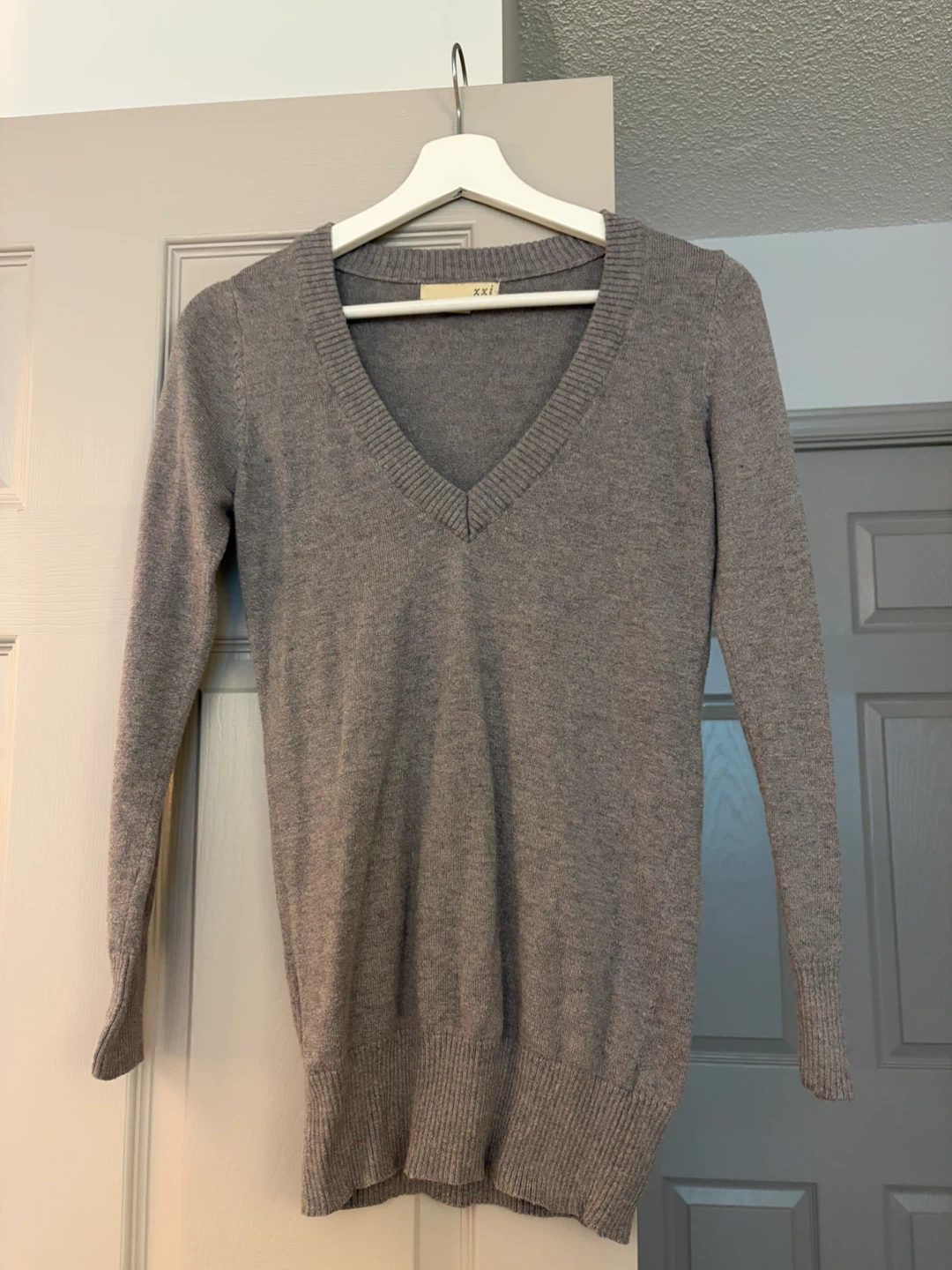 XXI Grey V-Neck Sweater