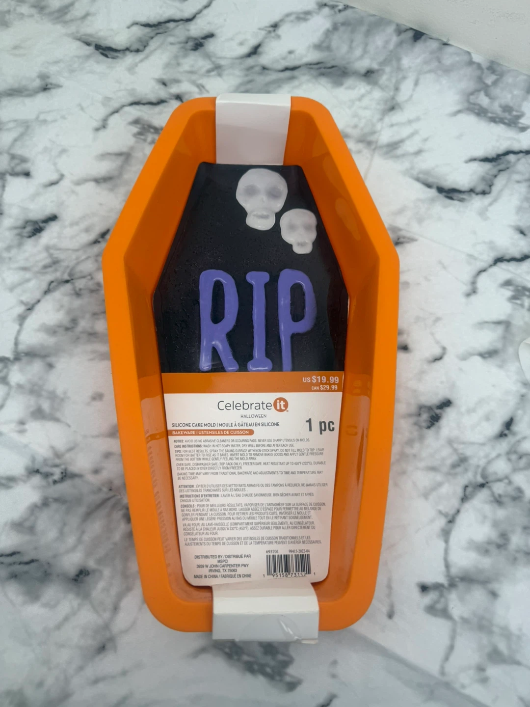 Celebrate It Halloween Coffin Silicone Cake Mold