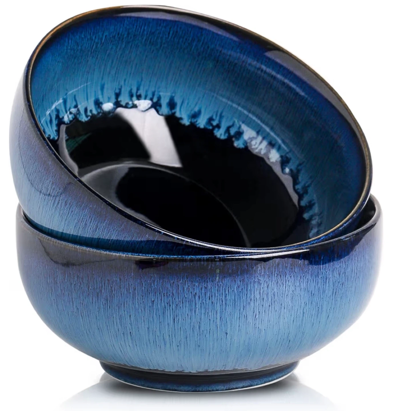 Blue Ceramic Bowls (Set of 2)