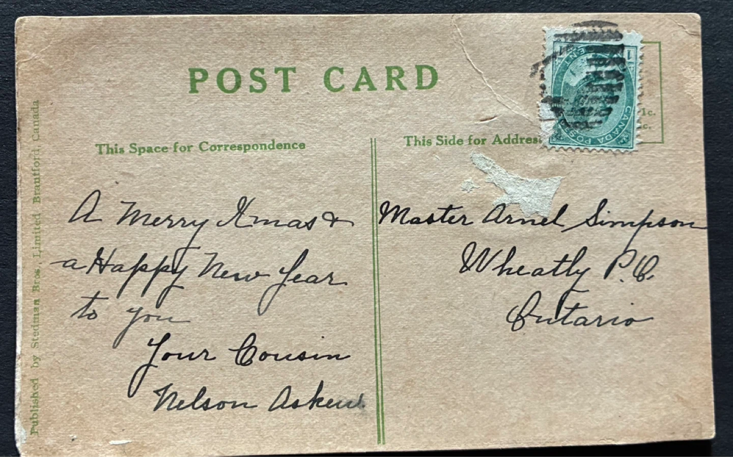 Start a Bank Account antique vintage paper art postcard Stedmans - photo 2