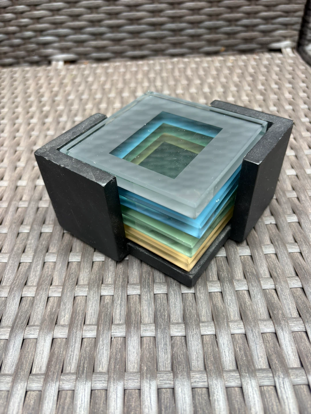 Glass Coasters with Holder - photo 3