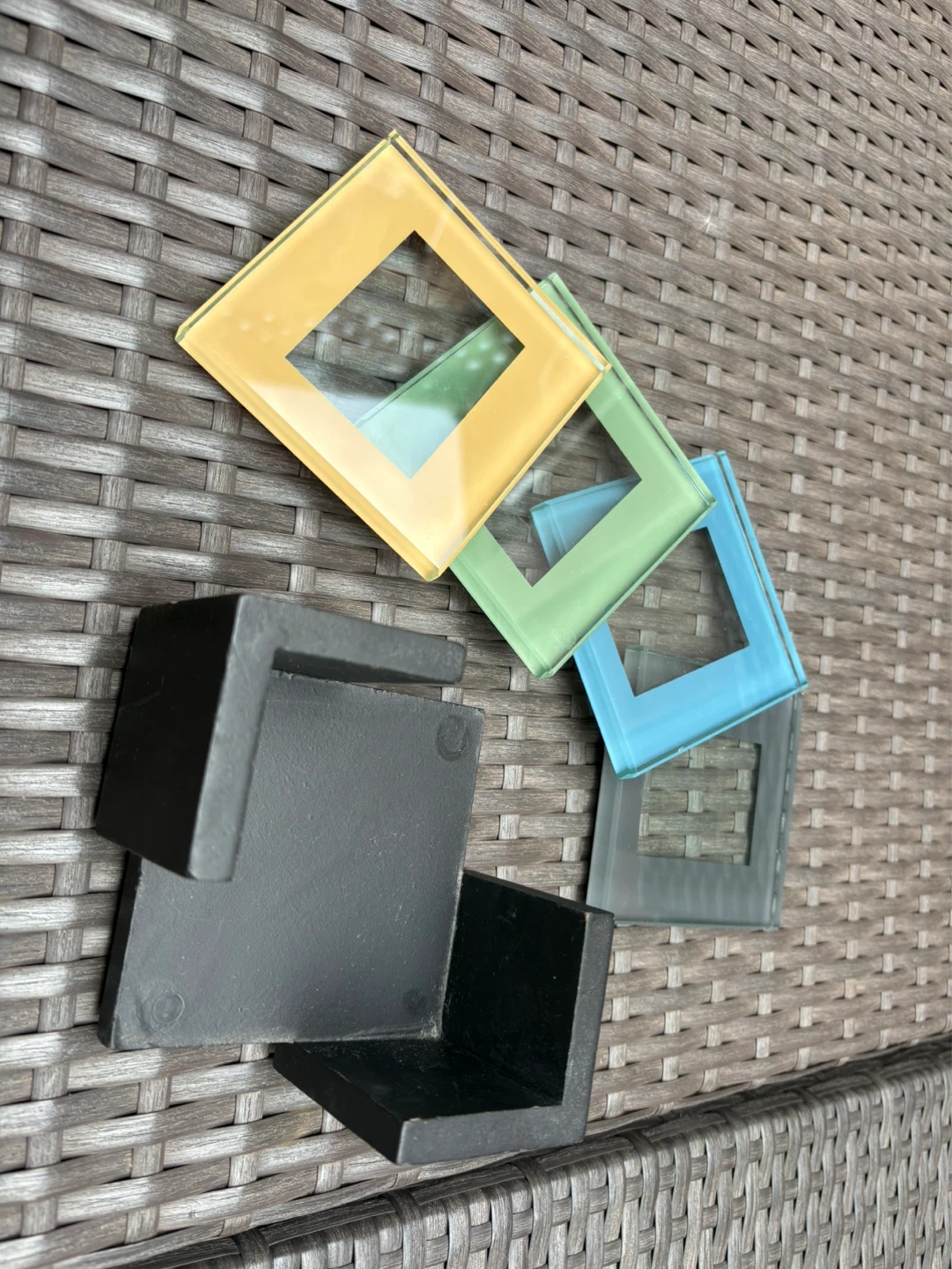 Glass Coasters with Holder - photo 2