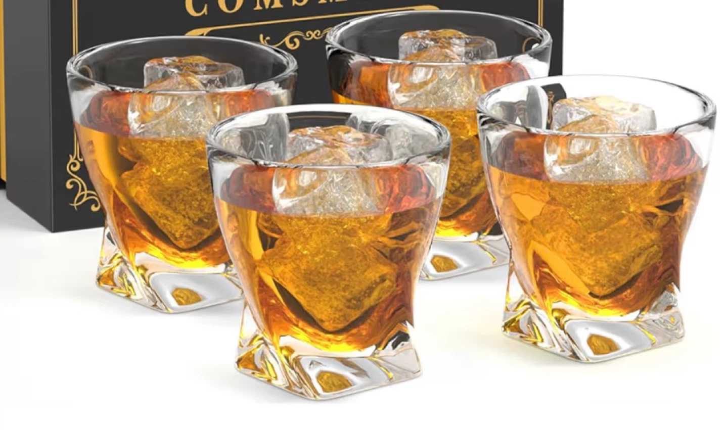 Set of 4 Whiskey Glasses