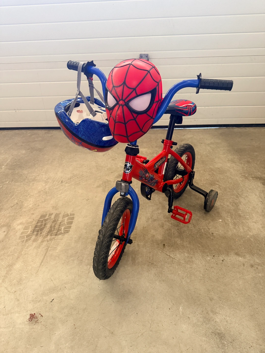 Kids Spider-Man  one click easy remove Training Wheels Bike