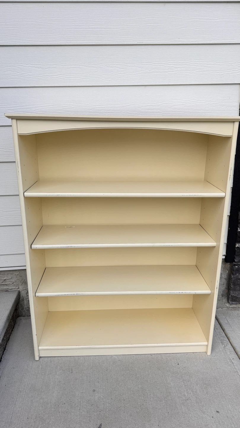 wooden shelf with adjustable boards
