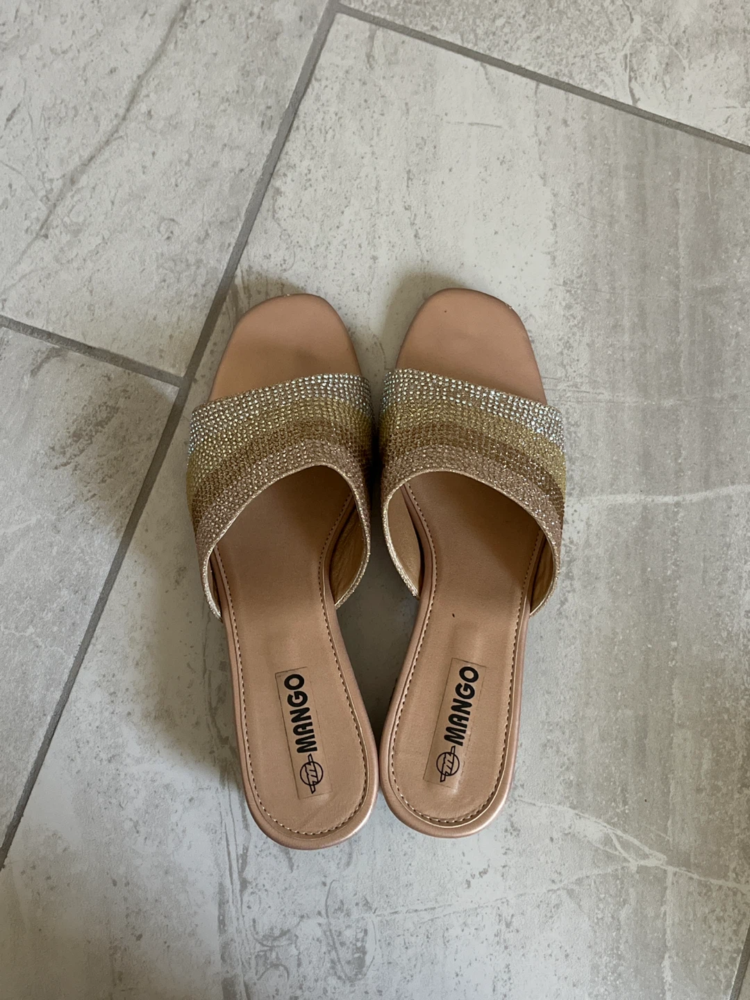 Women's Slide on wedge-like heels