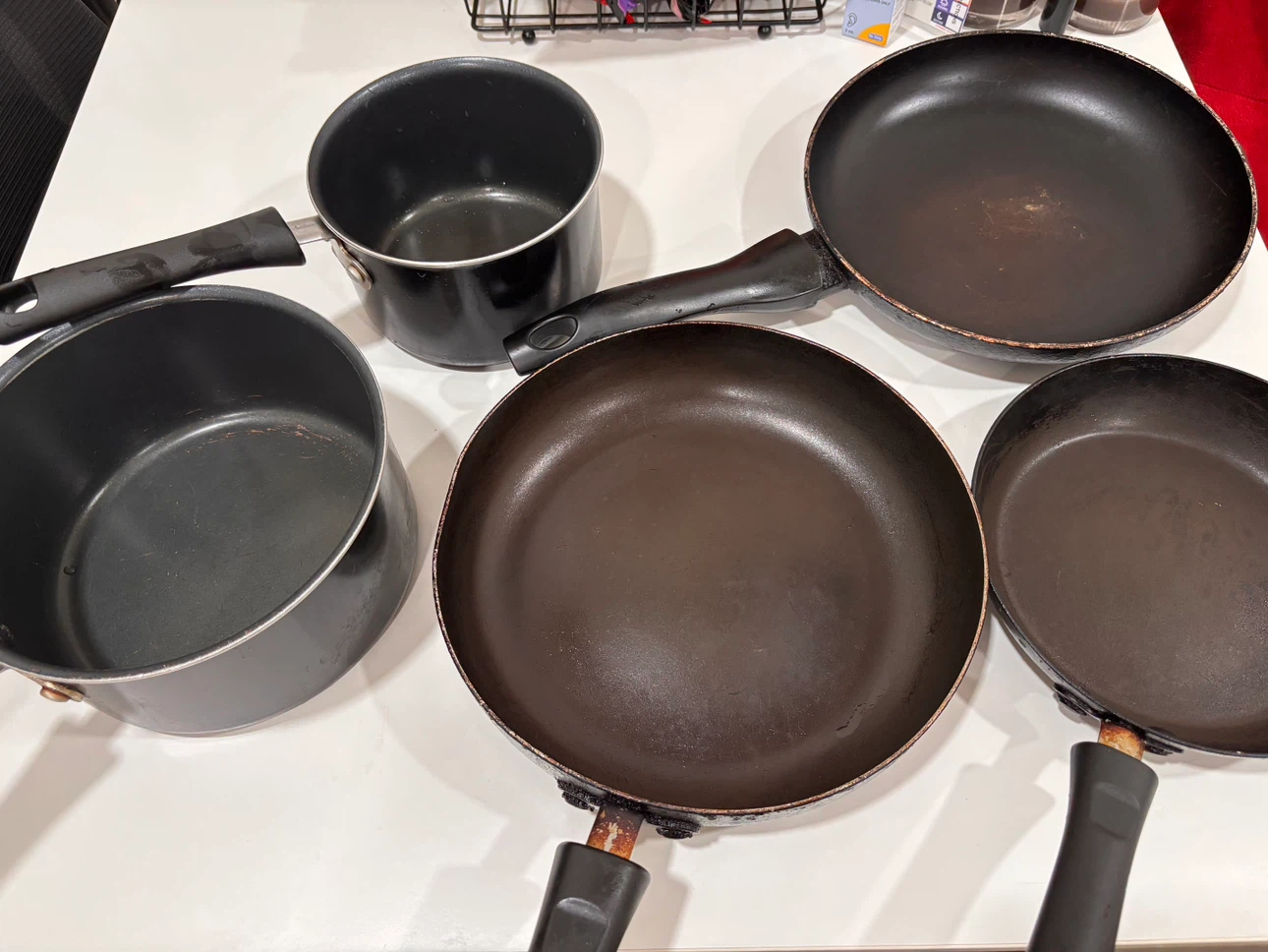 Set of  Black Pots and Pans