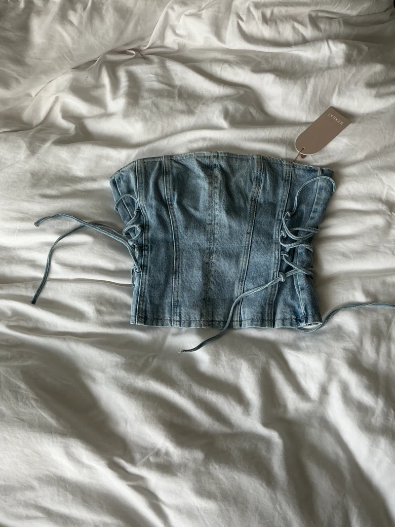 Meshki Scheana Denim Corset Top BNWT - photo 2