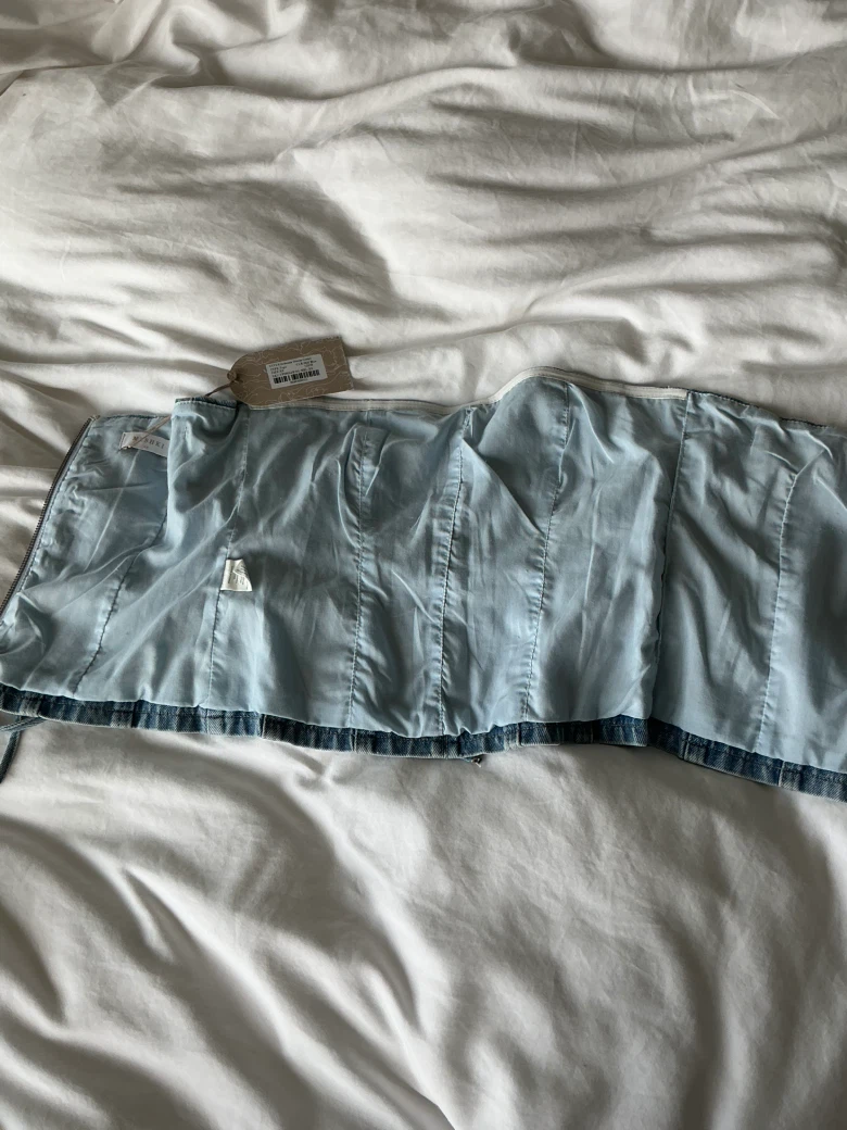 Meshki Scheana Denim Corset Top BNWT - photo 3