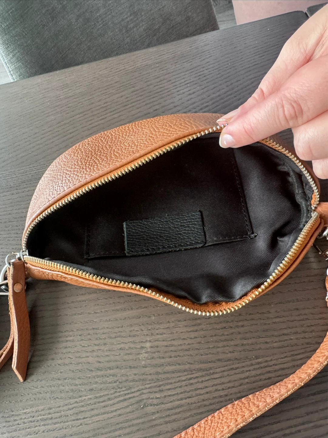 Brown Faux Leather Crossbody Bag - photo 2