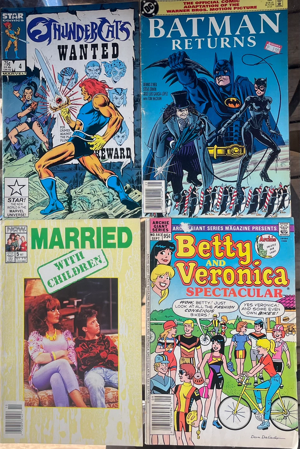 Lot of four comics