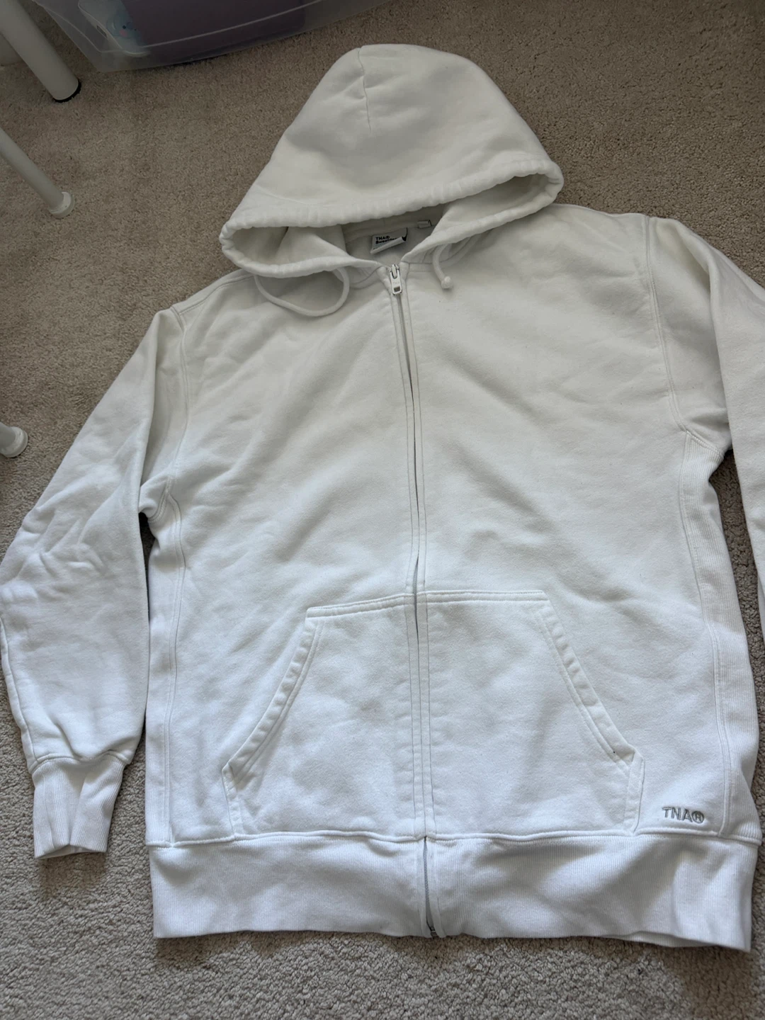TNA White Zip-Up Hoodie - photo 2