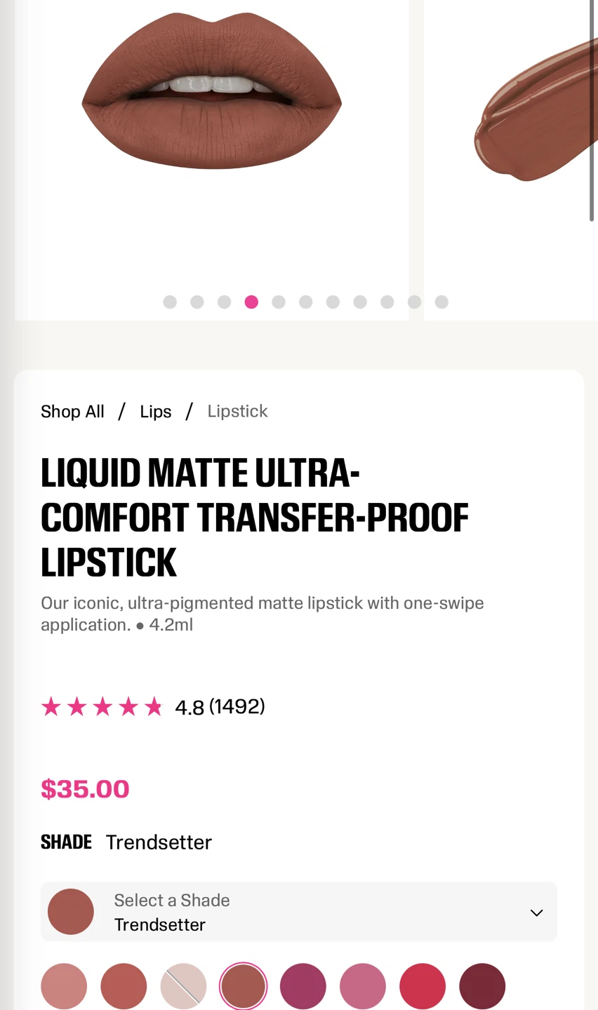 New Huda Beauty Trendsetter Liquid Matte Lipstick - photo 2