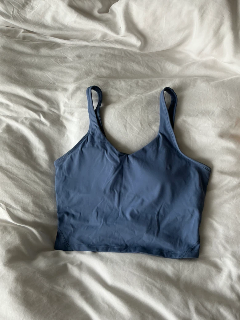 Blue Athletic Crop Tank - Lululemon dupe
