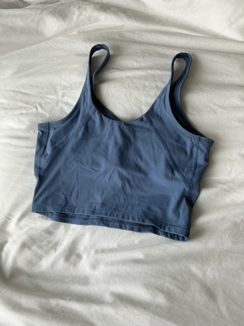 Blue Athletic Crop Tank - Lululemon dupe - photo 2