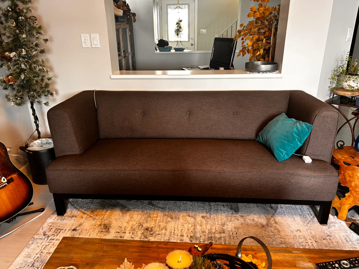 Brown 78” sofa from finesse home furnishings - photo 5
