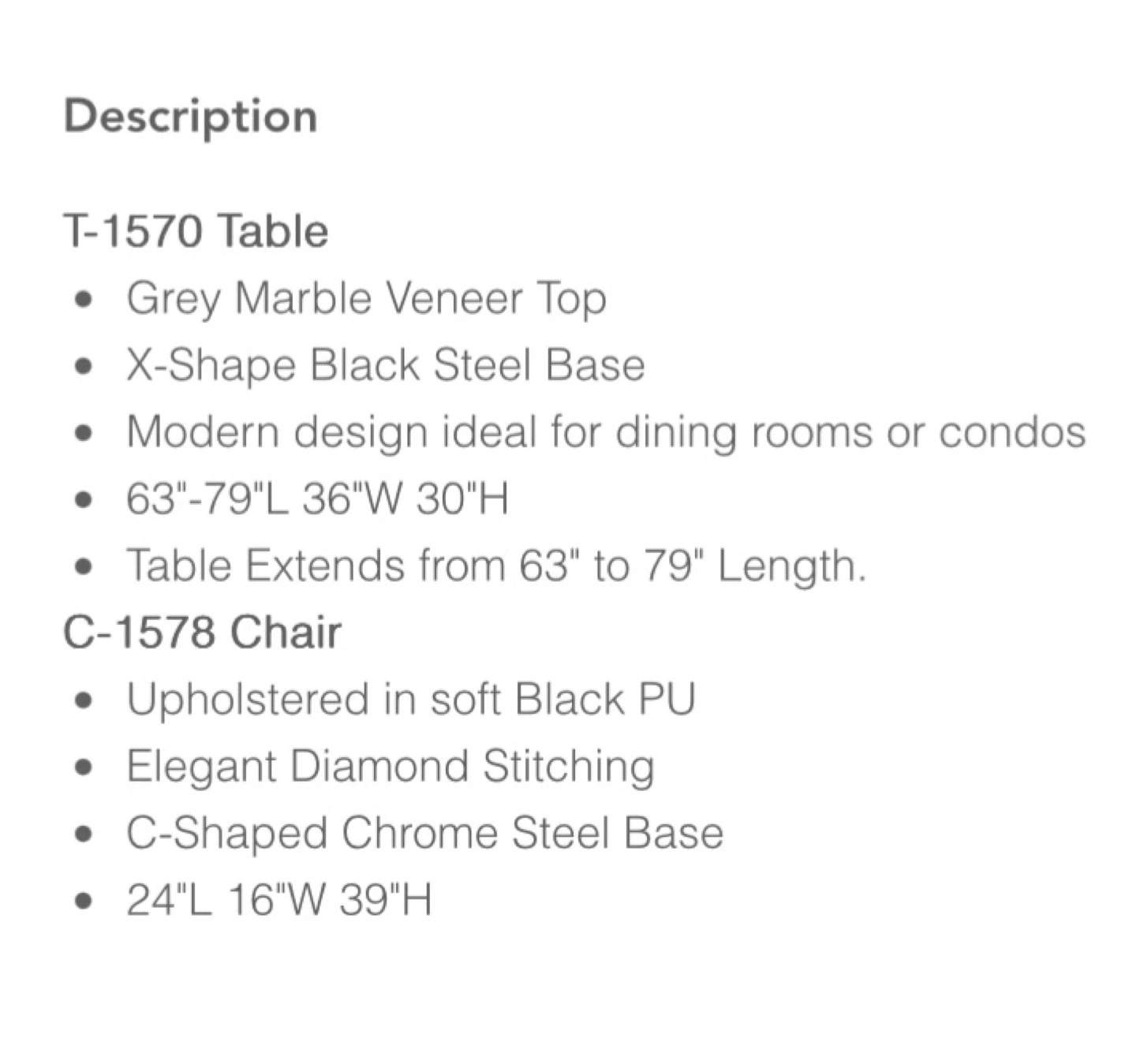 Modern Dining Set – Brand New | Warehouse Price (Thornhill) - photo 4