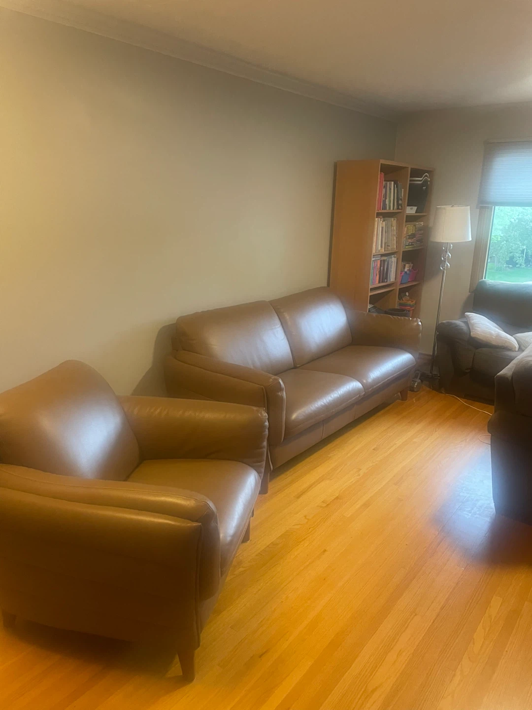 Natuzzi Premium Italian Leather 2 Set Couches