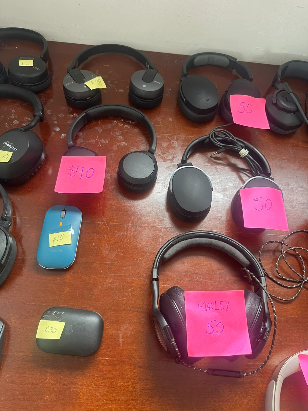 Various Headphones and Mice