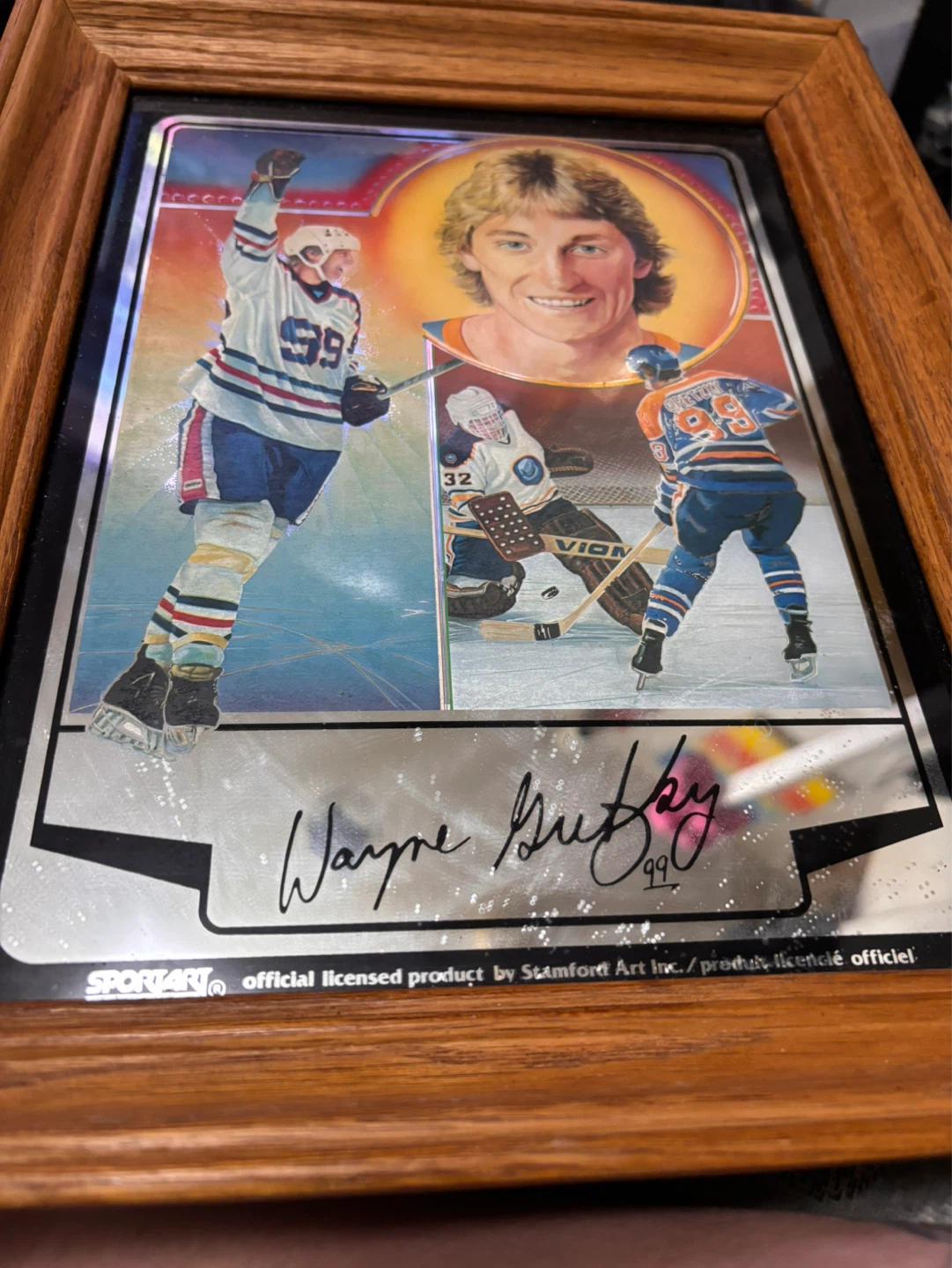 Wayne Gretzky "99" Framed Hockey Art by SportArt