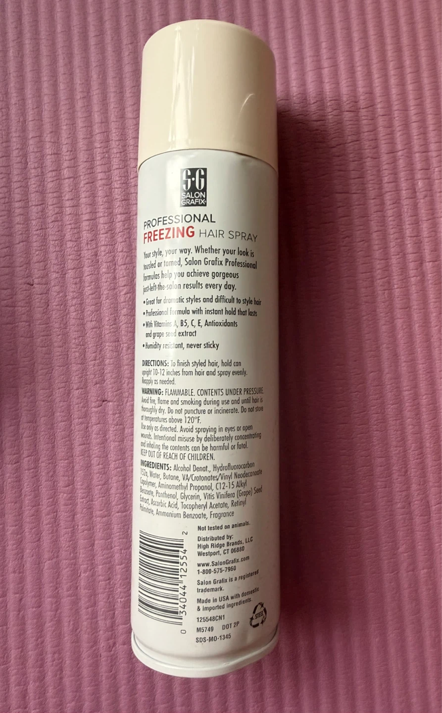Salon Grafix Professional Freezing Hair Spray Mega Hold 10 oz - photo 2