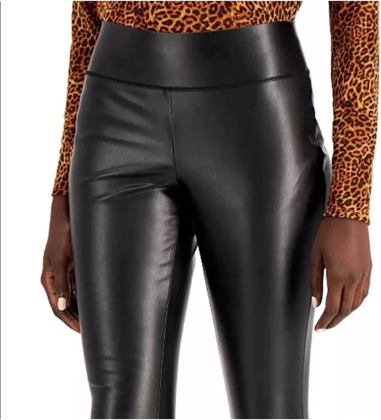 NWT INC International Concepts Faux Leather Leggings 26W - photo 3