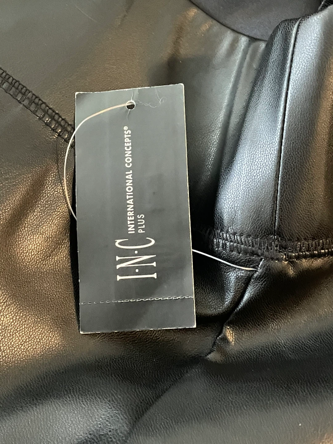 NWT INC International Concepts Faux Leather Leggings 26W - photo 5