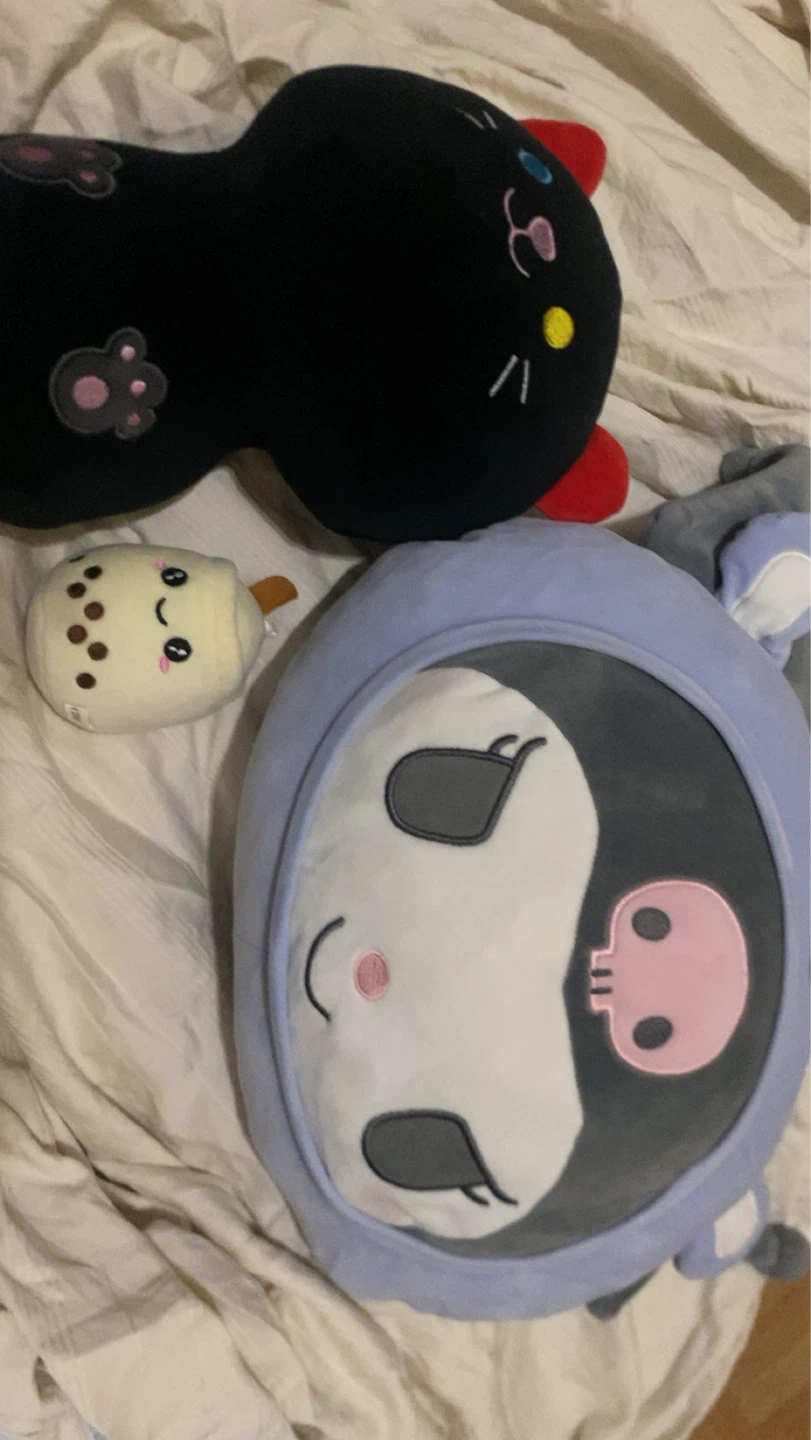 Cat, boba, kuromi plushie