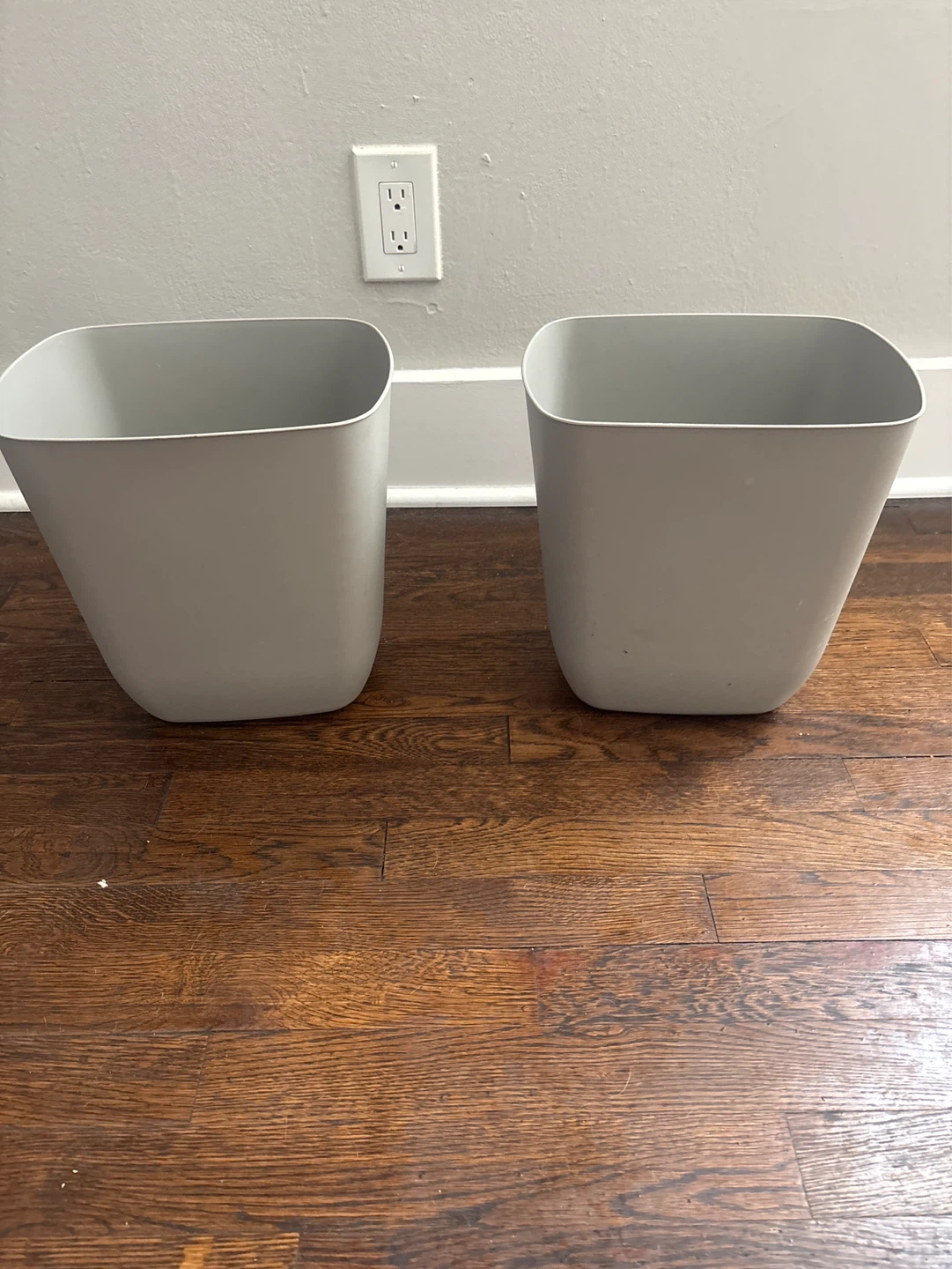Set Of 2 Room Essentials Wastebasket - Gray - photo 4