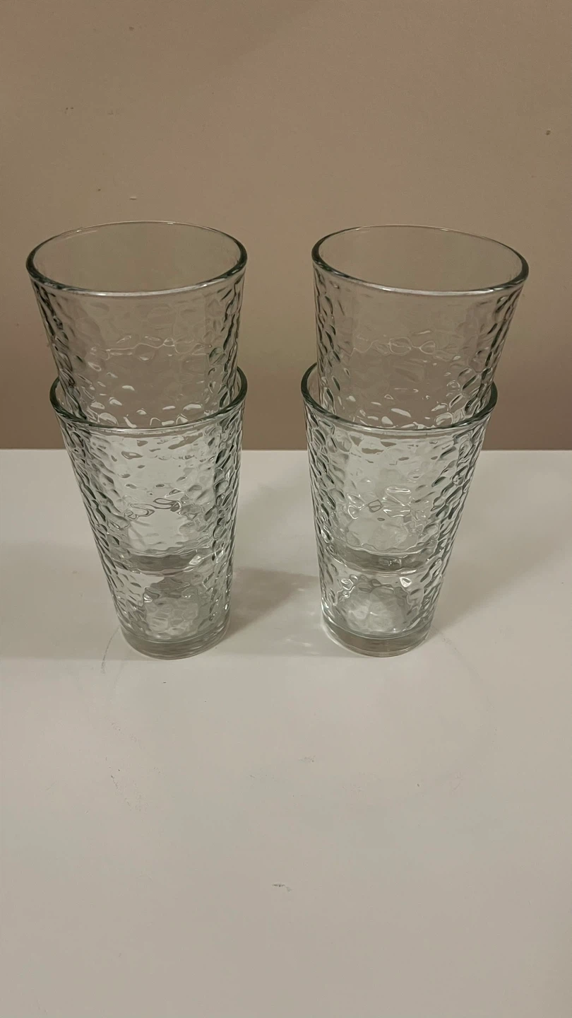 Set of 4 Vintage Libbey Pebbled 16 oz Pint Glasses