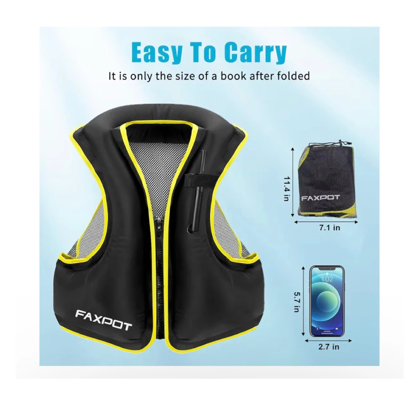Brand new Size XL Inflatable Snorkel Vest Adult - photo 5