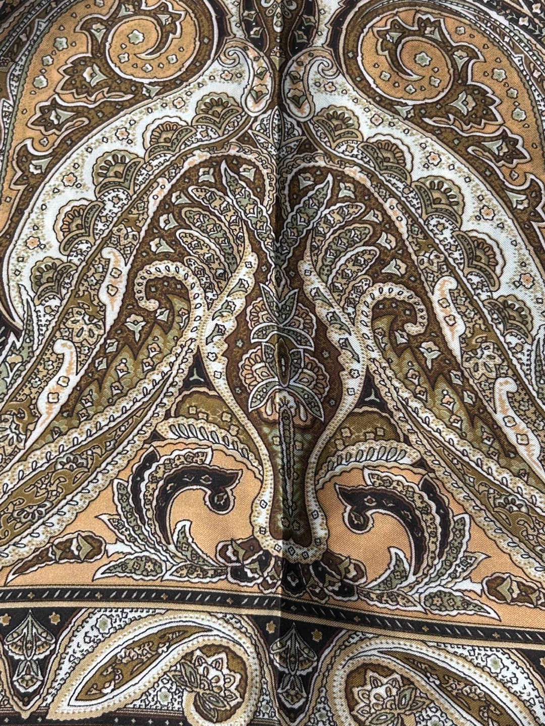 Satin Silk Effect Hair Scarf for Women (Brown) - photo 2