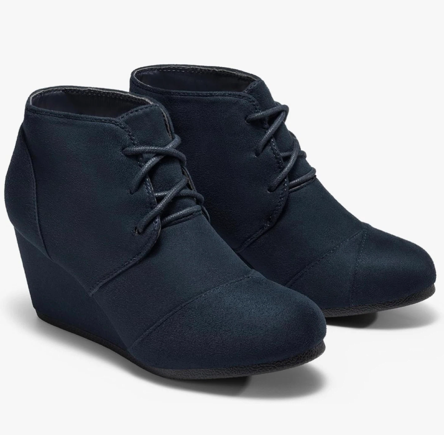 New Dream Pairs Navy Blue Wedge Ankle Boots - Size 9