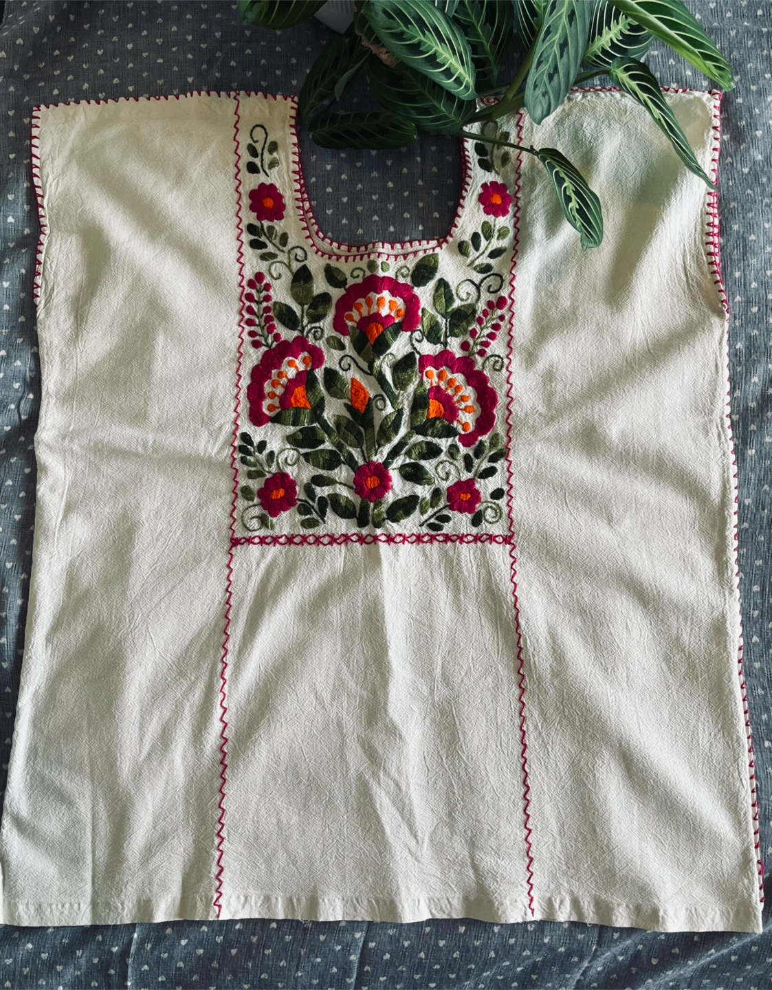 Embroidered Blouse with Floral Design