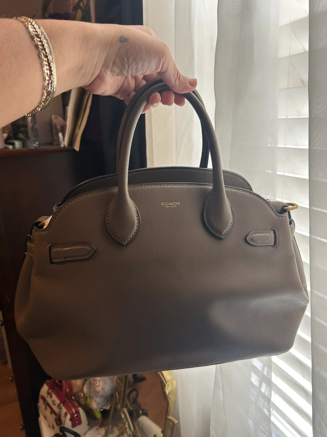 Coach Empire Satchel 28 Sandstone