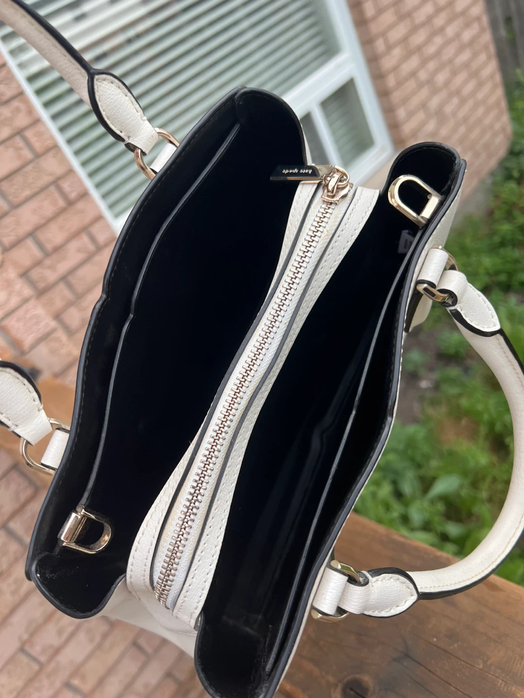 Kate Spade White Leather Top-Handle Bag - photo 4