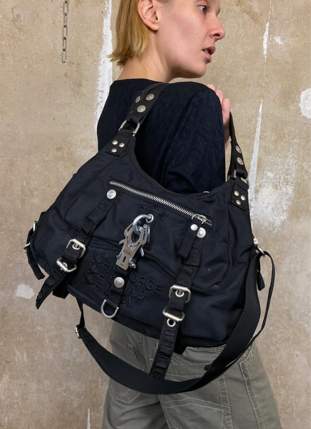 Navy George Gina & Lucy Shoulder Bag