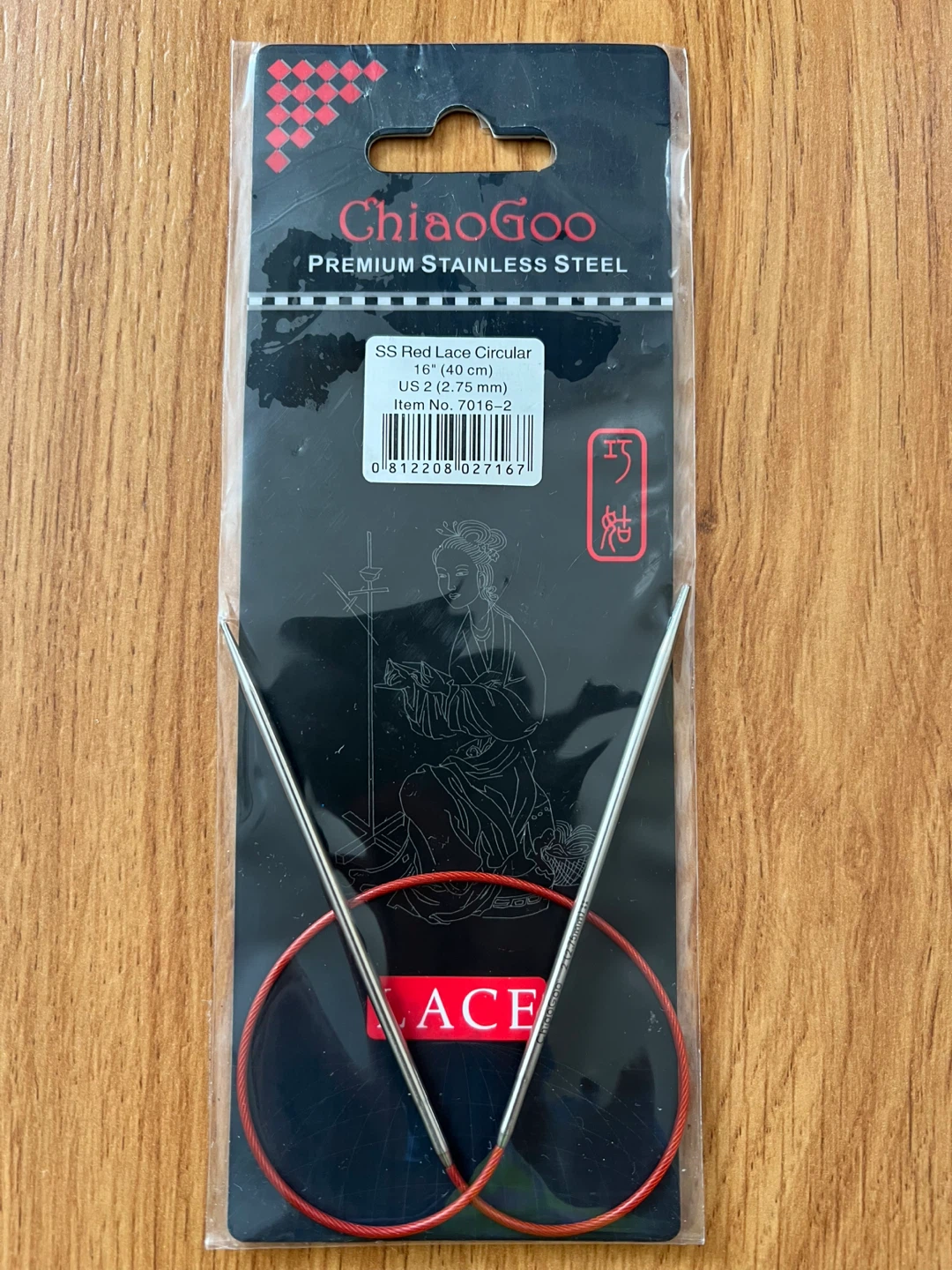 ChiaoGoo SS Red Lace Circular Knitting Needles