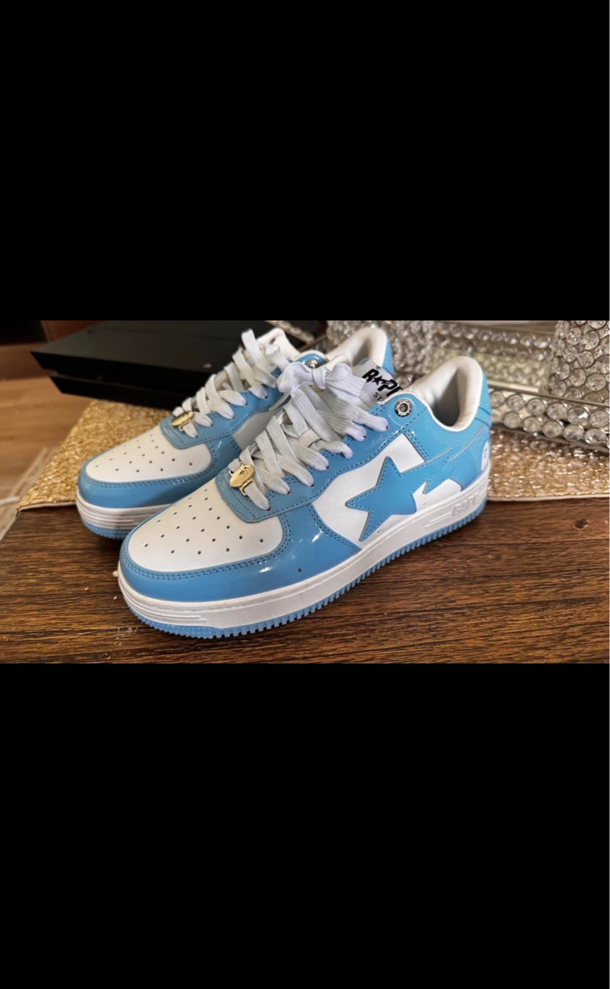 A Bathing Ape BAPE STA Low Top Sneakers - Blue/White