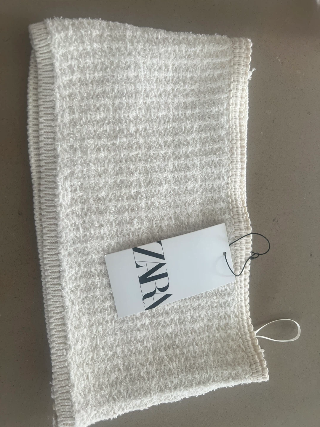 ZARA Knit Top - Cream - Size S