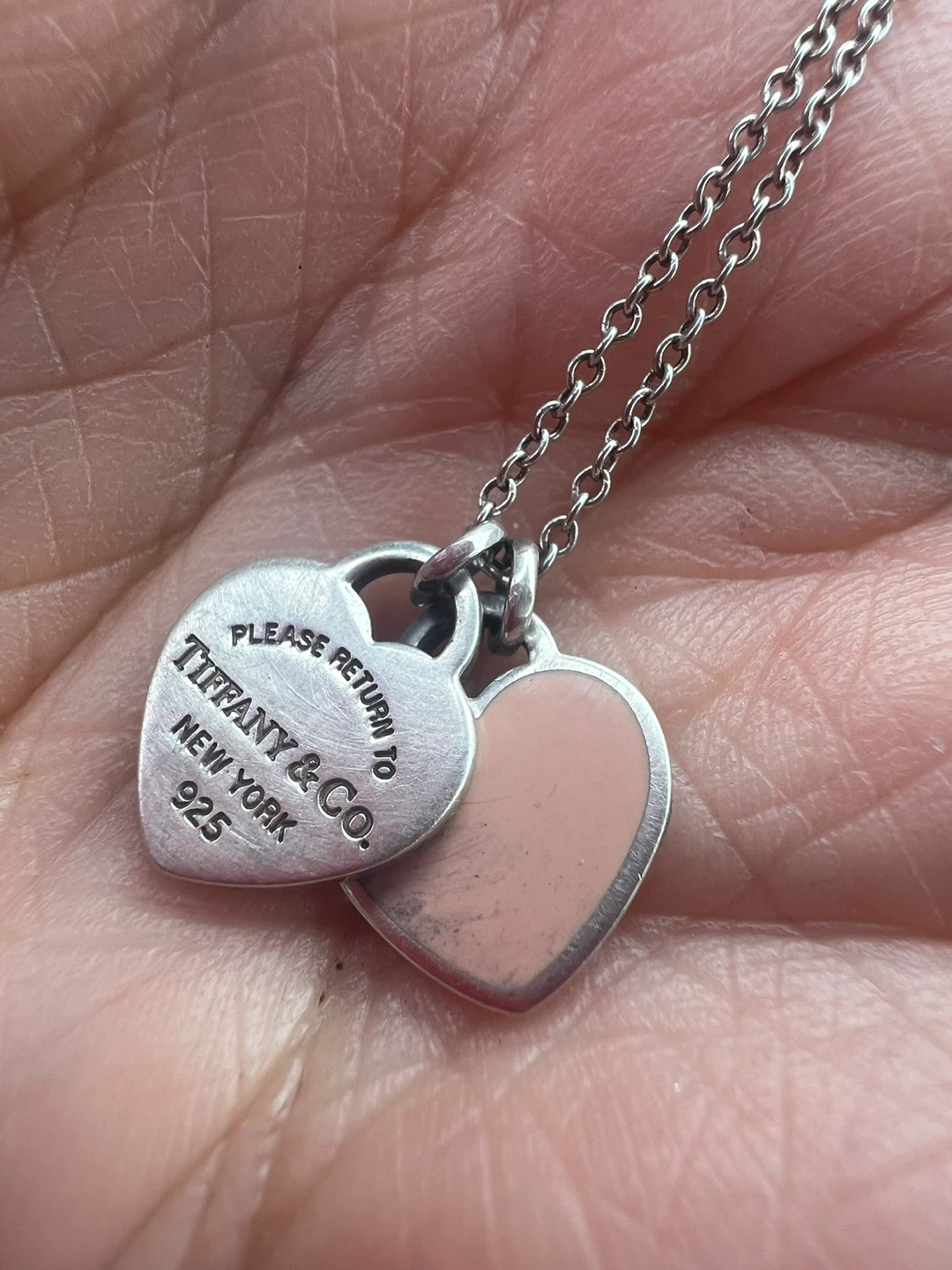 Tiffany & Co. Sterling Silver Heart Tag Necklace