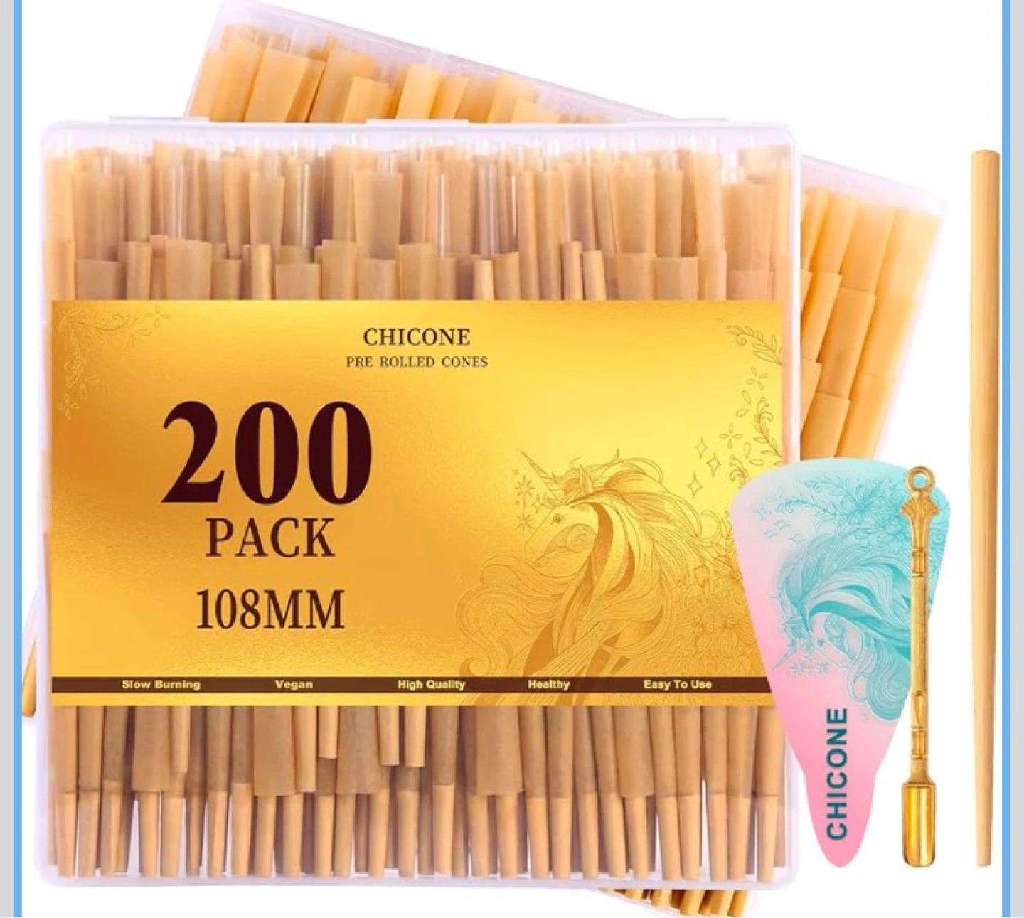 200ct 108mm Pre-Rolled Cones