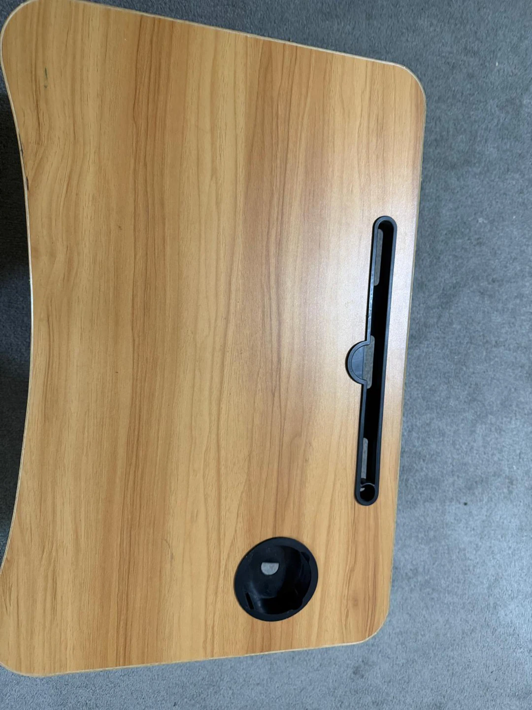 Portable Laptop Desk with Cup Holder and Slot