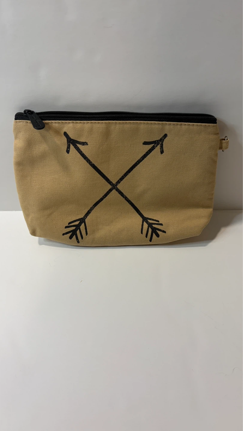 Canvas Pouch with Arrow Design