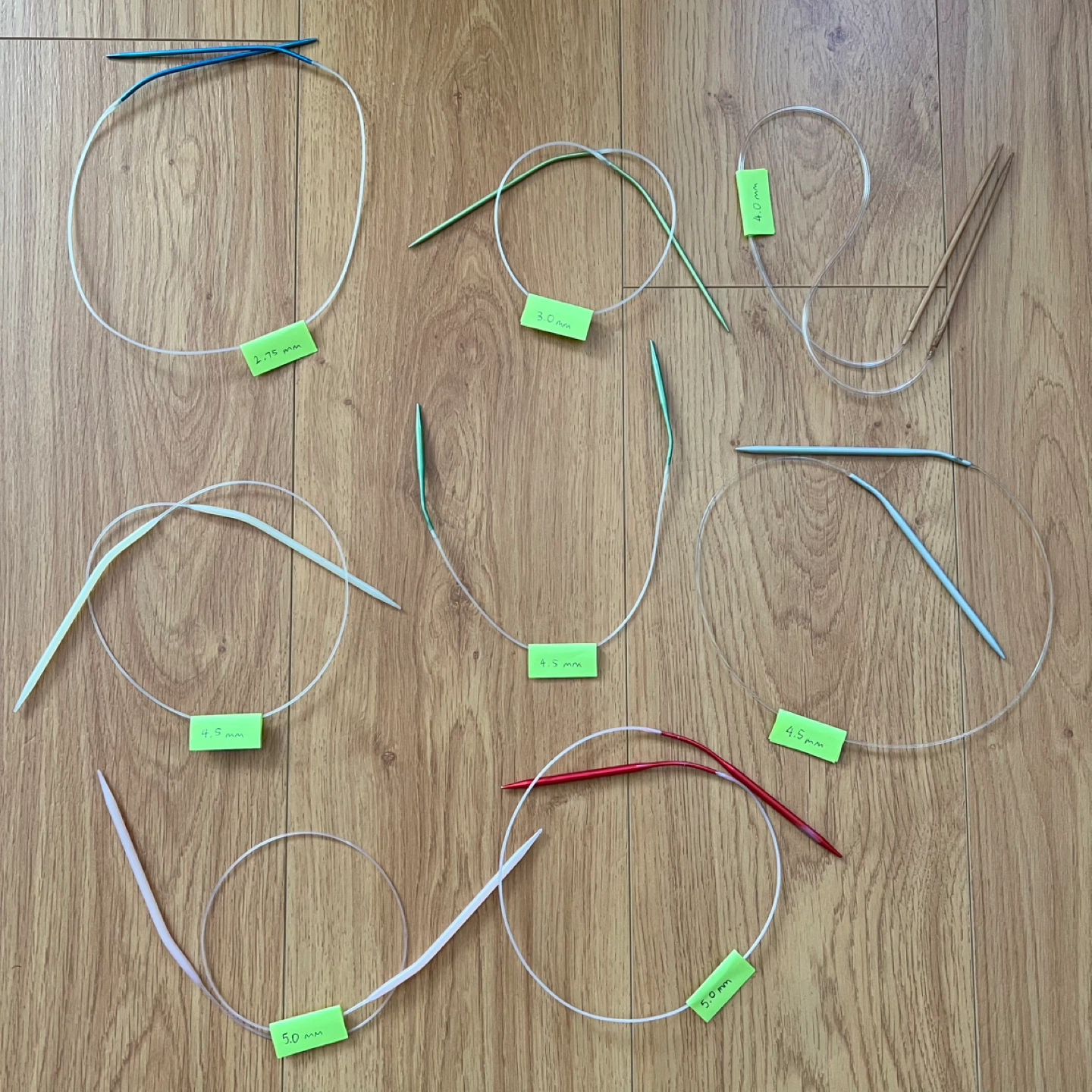 Circular Knitting Needles Assorted Sizes