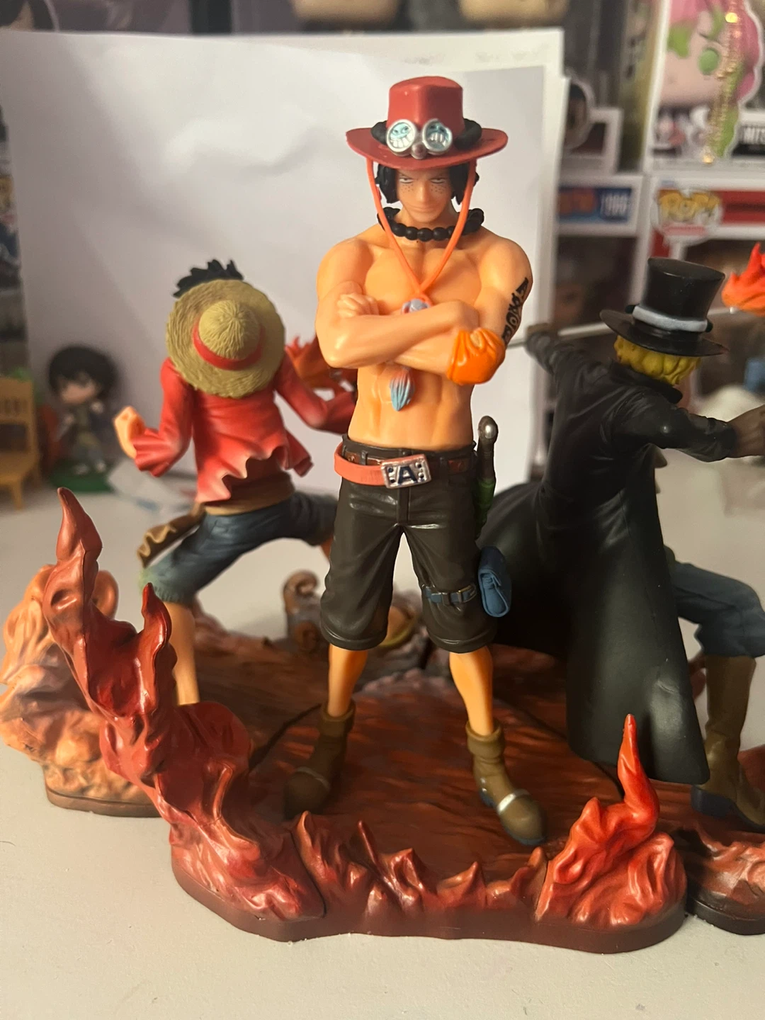 One Piece Monkey D. Luffy, Portgas D. Ace, and Sabo Figure - photo 3