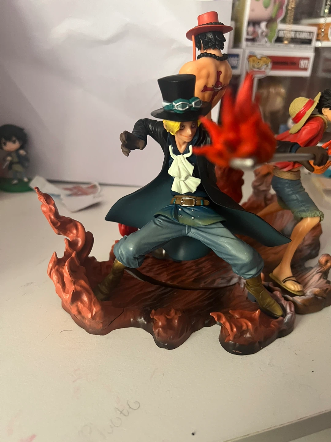 One Piece Monkey D. Luffy, Portgas D. Ace, and Sabo Figure - photo 2