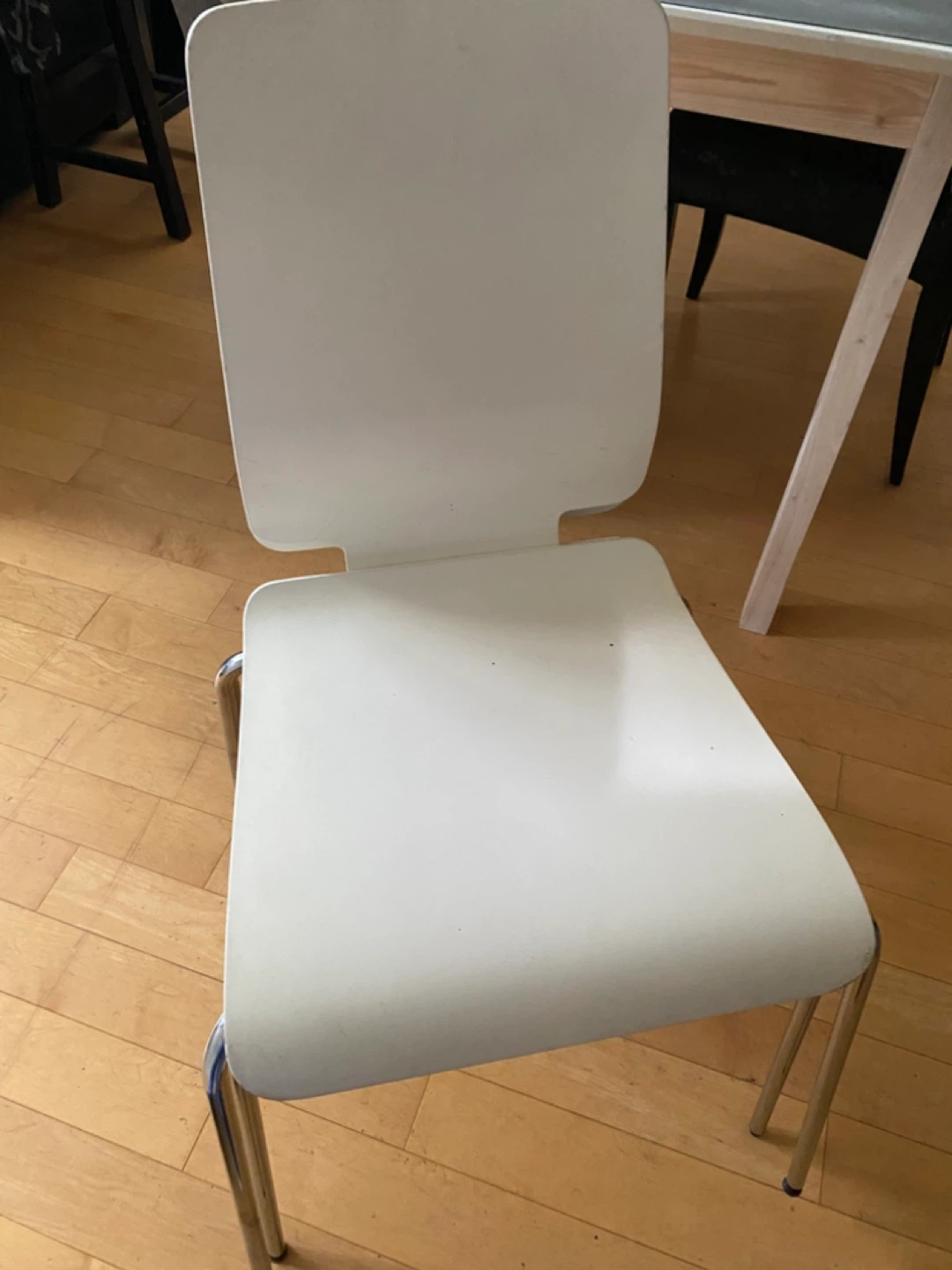 White Modern Dining Chair - photo 2