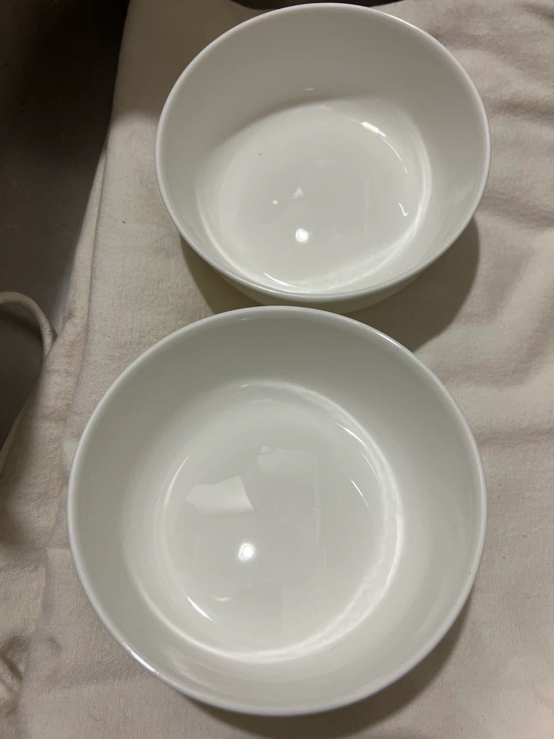 Mikasa White Porcelain Bowls - Set of 2 - photo 3